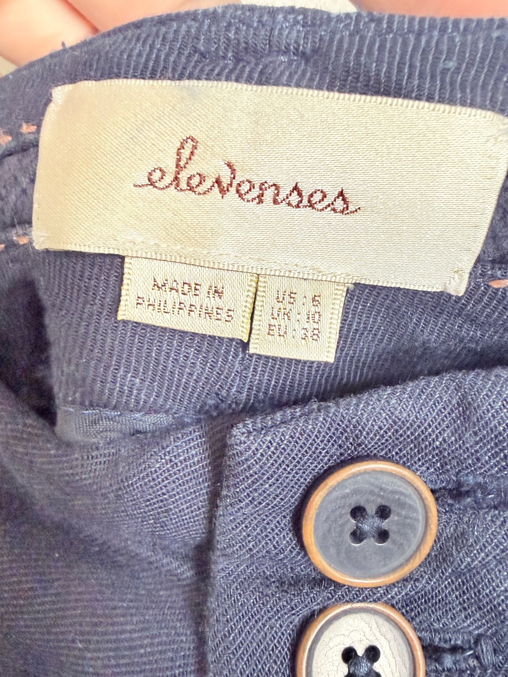 Anthropologie Elevenses Linen Blend Bootcut Pants Boho Retro Indie Minimalist - Picture 7 of 8